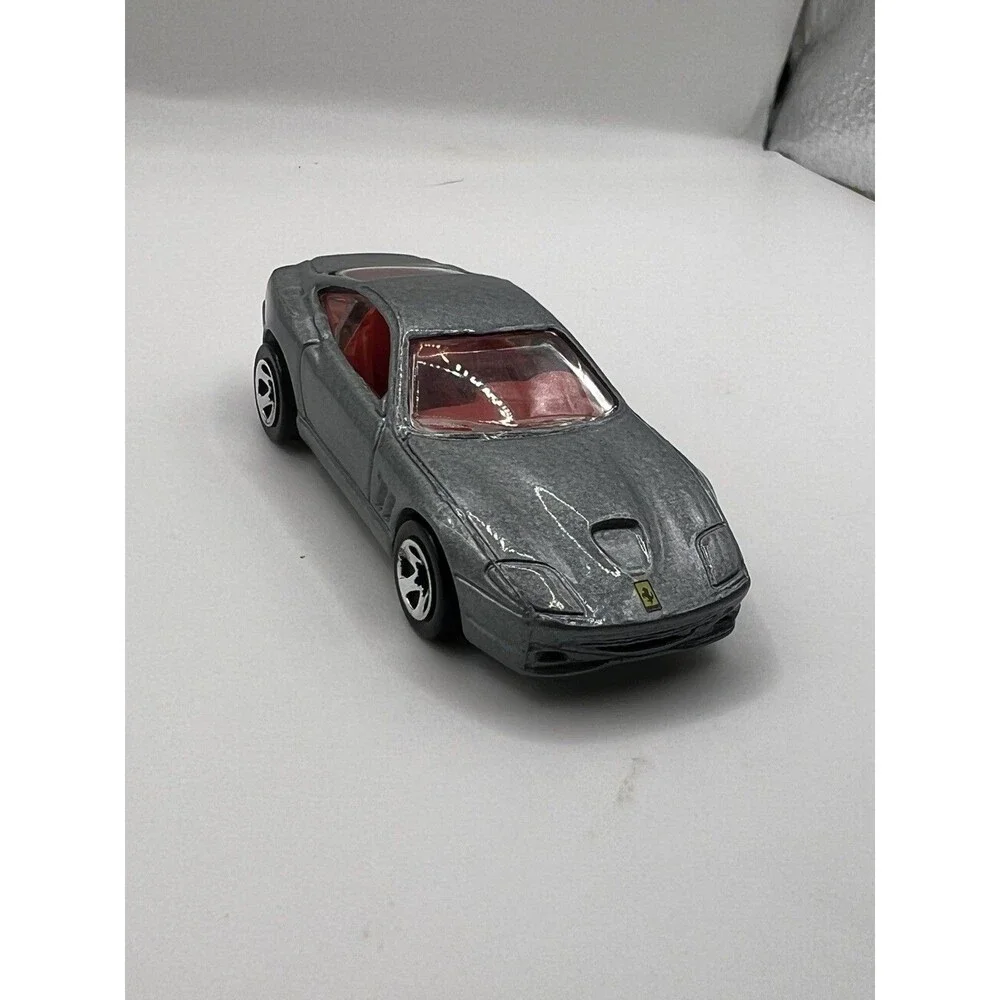 Hot Wheels 1999 Mattel Ferrari 550 Maranello Diecast Car, Grey, Red interior